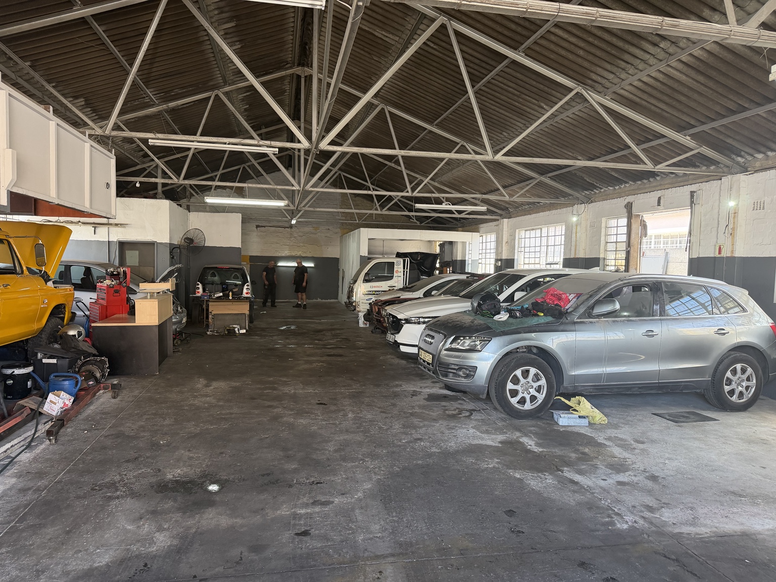 Inside the WJ Automotive workshop